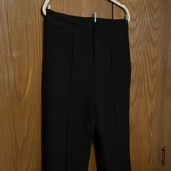 2 Saints black clasp closure pleated wide leg dress pants size extra large - Picture 4 of 8